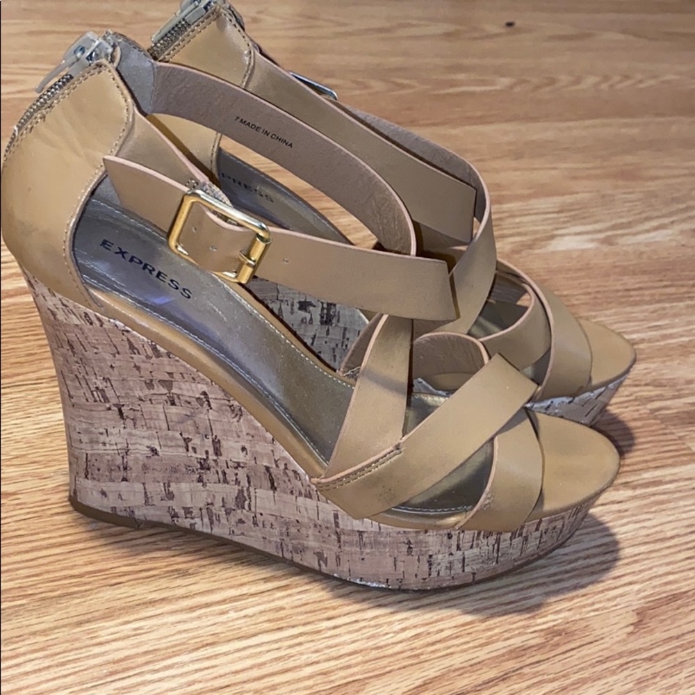 Cork Platform Wedges